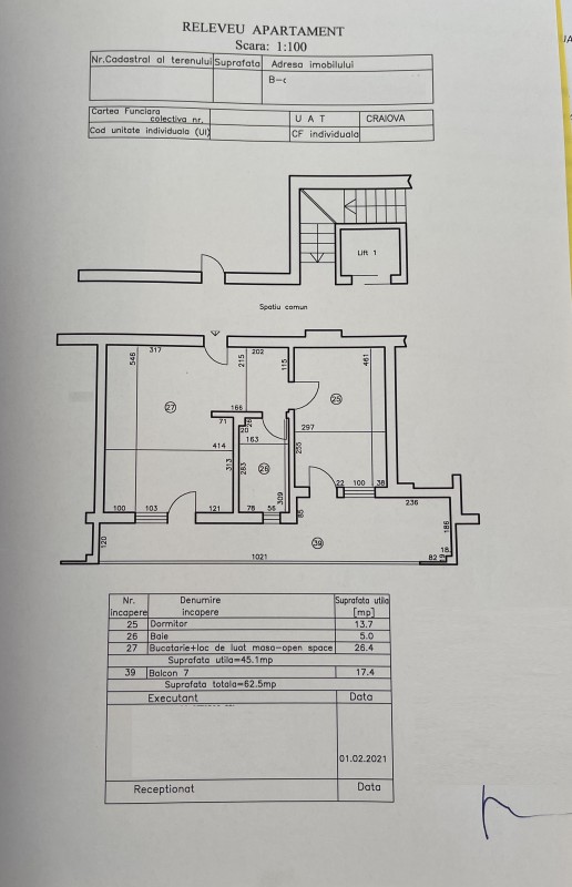2 camere Bloc nou, constructie 2020, foarte spatios cu un balcon generos
