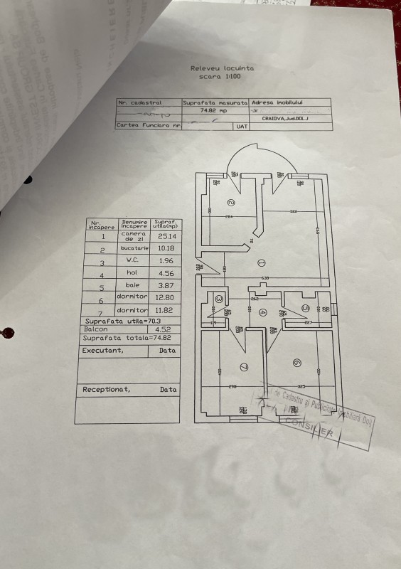 3 camere decomandate, 71mp utili,vis-a-vis Auchan Severinului, SIF, etaj 2/7, centrala termica