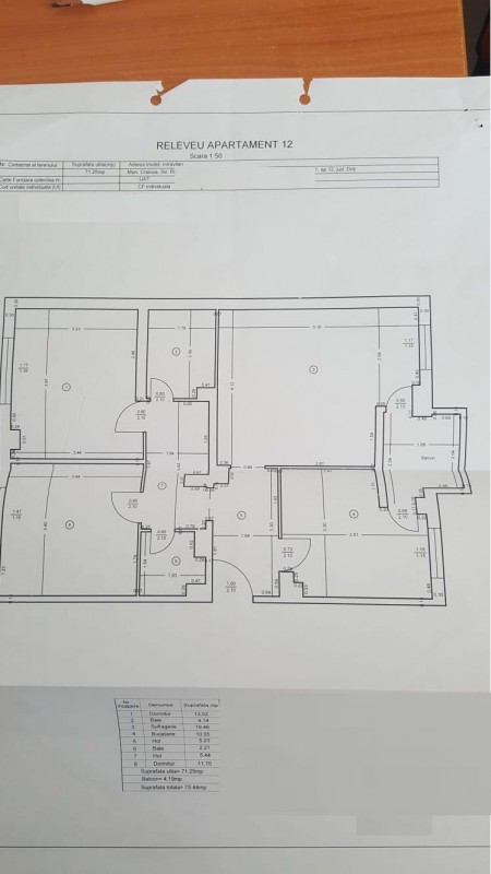 Inchiriere apartament 3 camere decomandat, mobilat, etaj 4/4, 1 Mai, zona Sara